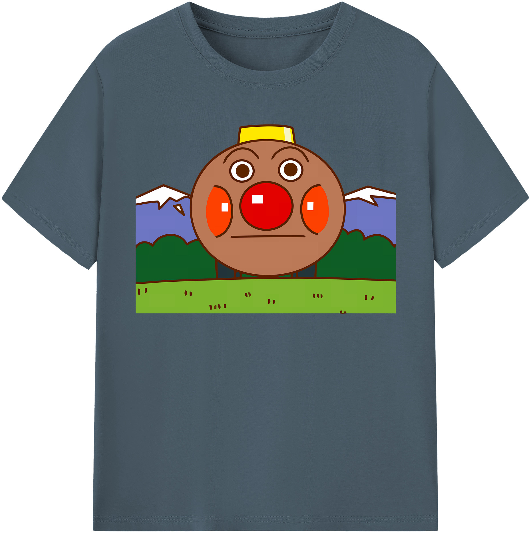 （画像用） アンパンマン Anpanman 綿100％半袖Tシャツ（フロントプリント）